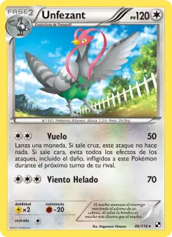 Unfezant, Negro y Blanco 86