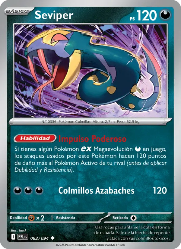 Seviper, Fuegos Fantasmales 062