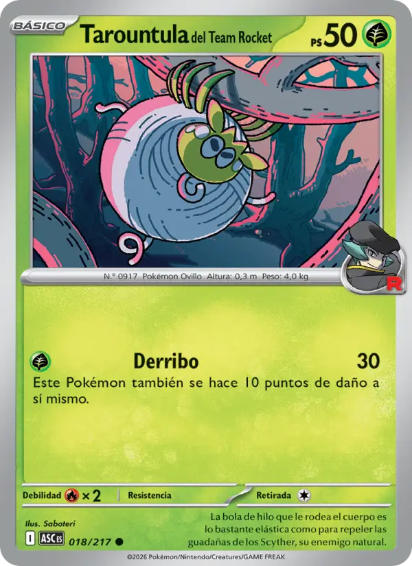 Tarountula del Team Rocket, Héroes Ascendentes 018