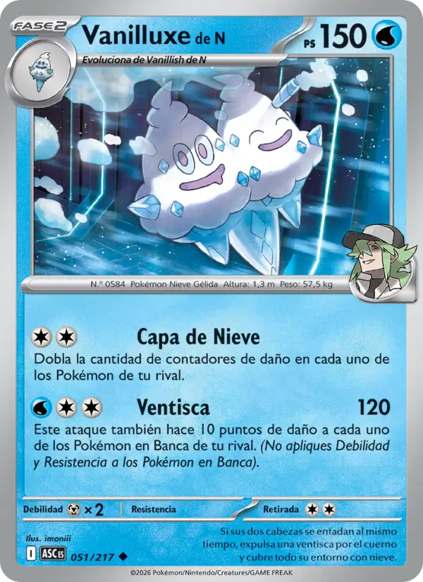 Vanilluxe de N, Héroes Ascendentes 051