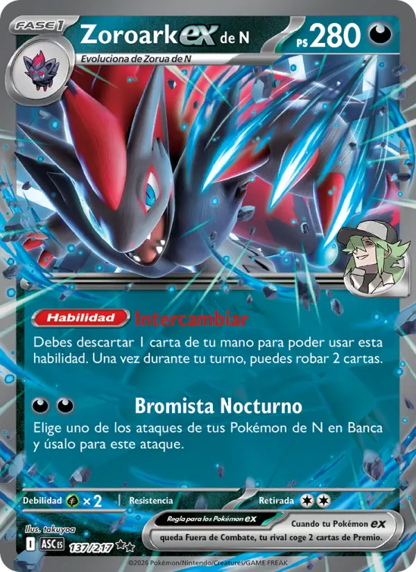 Zoroark ex de N, Héroes Ascendentes 137
