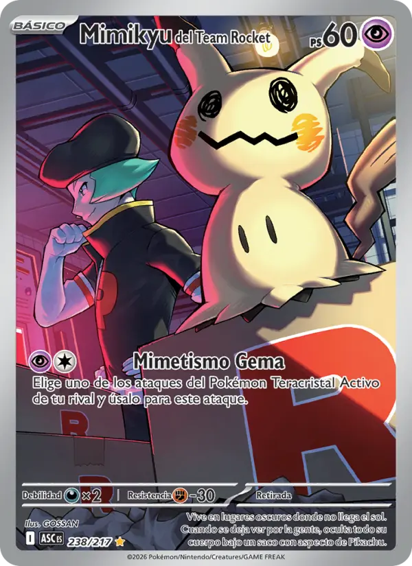 Mimikyu del Team Rocket, Héroes Ascendentes 238