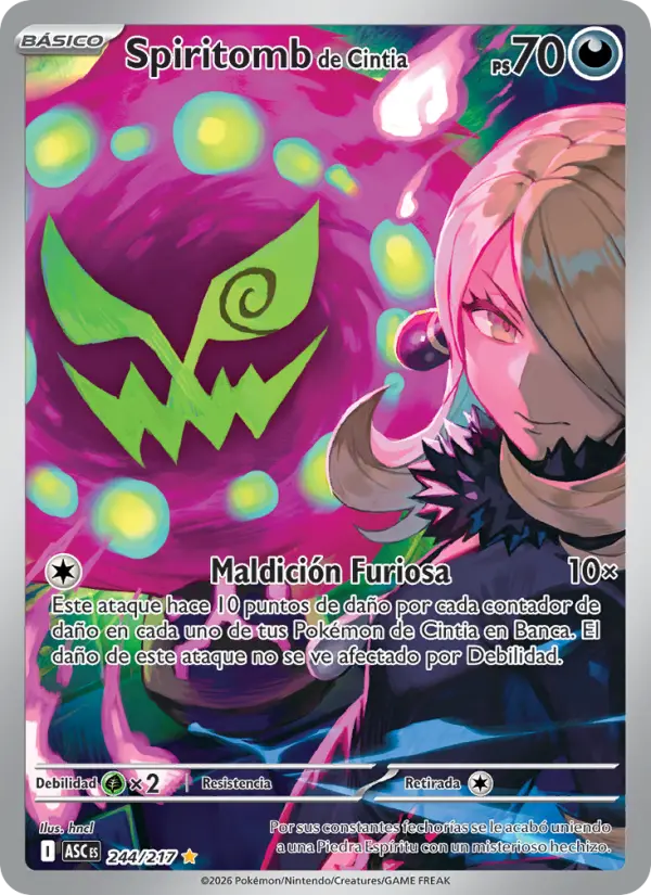 Spiritomb de Cintia, Héroes Ascendentes 244