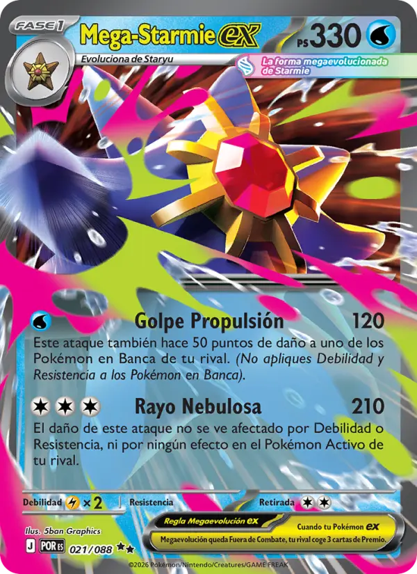Mega-Starmie ex, Equilibrio Perfecto 021