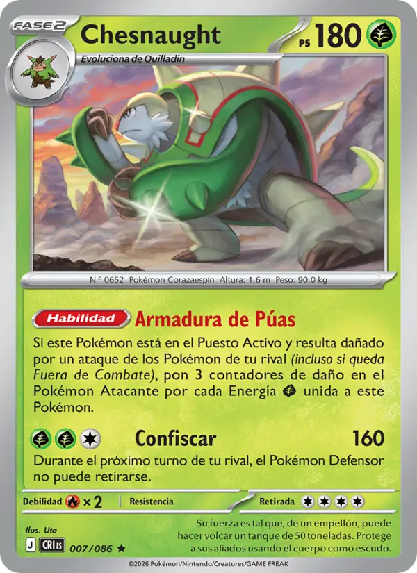 Chesnaught, Caos Creciente 007