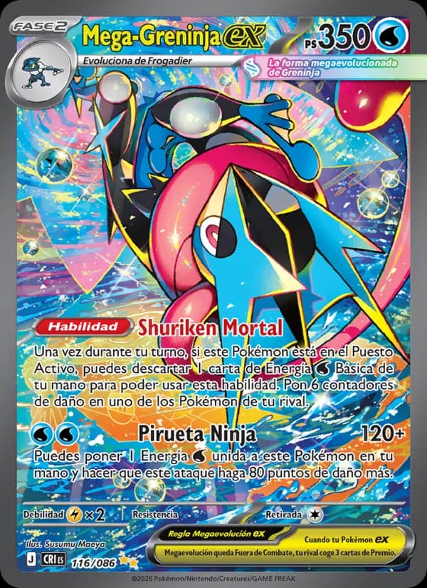 Mega-Greninja ex, Caos Creciente 116