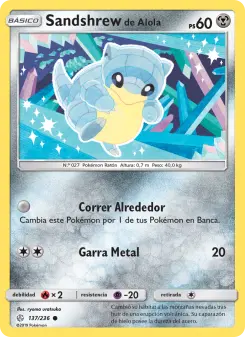 Sandshrew de Alola, Eclipse Cósmico 137