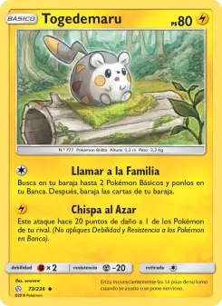 Togedemaru, Eclipse Cósmico 73