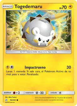 Togedemaru, Eclipse Cósmico 74
