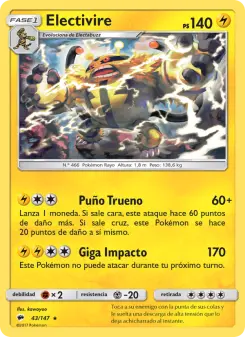 Electivire, Sombras Ardientes 43