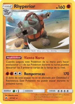 Rhyperior, Sombras Ardientes 67