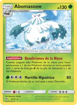 Abomasnow, Luz Prohibida 4