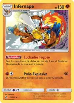 Infernape, Luz Prohibida 59