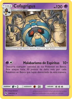 Cofagrigus, Truenos Perdidos 100