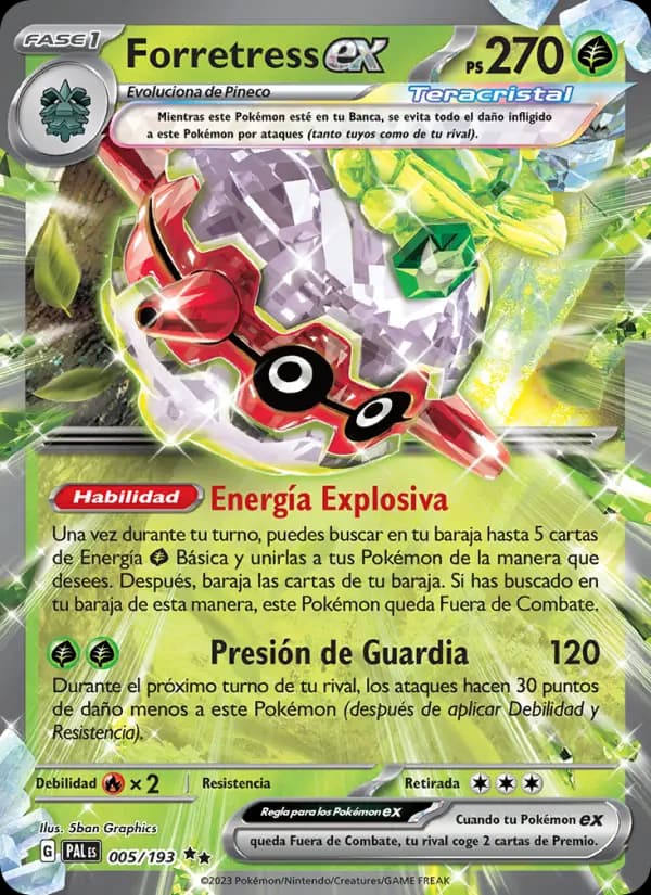 Forretress ex, Evoluciones en Paldea 005
