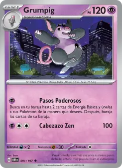 Grumpig, Llamas Obsidianas 091