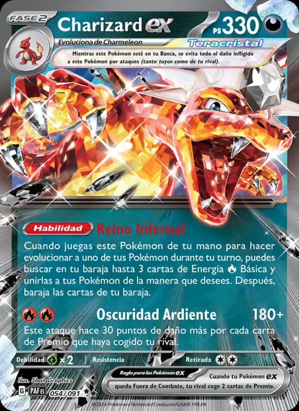 Charizard ex, Destinos de Paldea 054