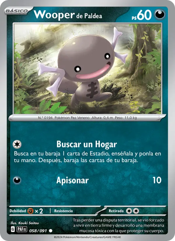 Wooper de Paldea, Destinos de Paldea 058