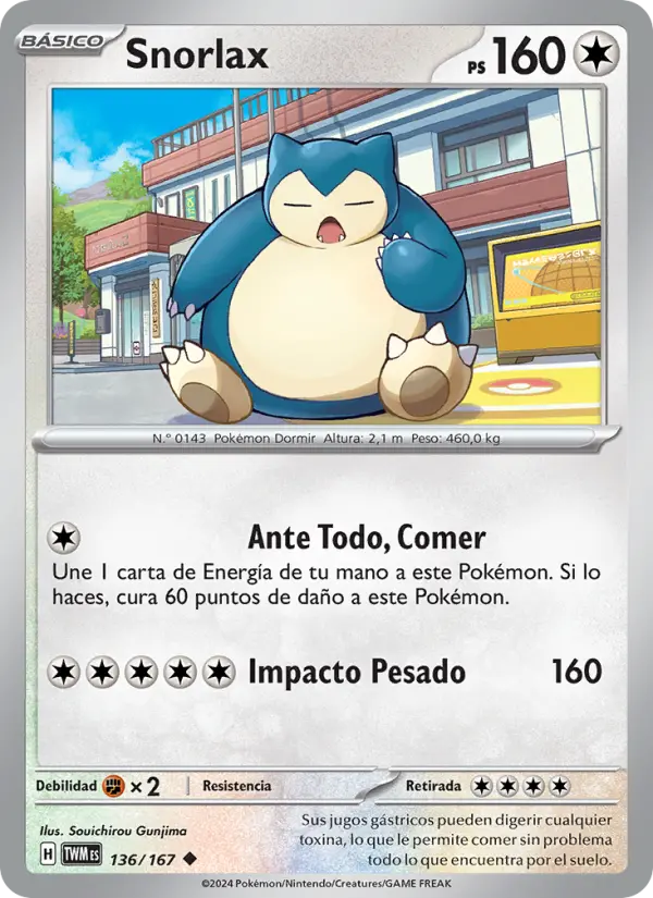 Snorlax, Mascarada Crepuscular 136
