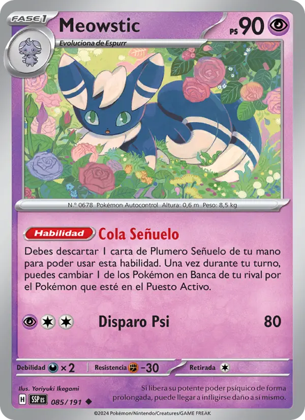 Meowstic, Chispas Fulgurantes 085