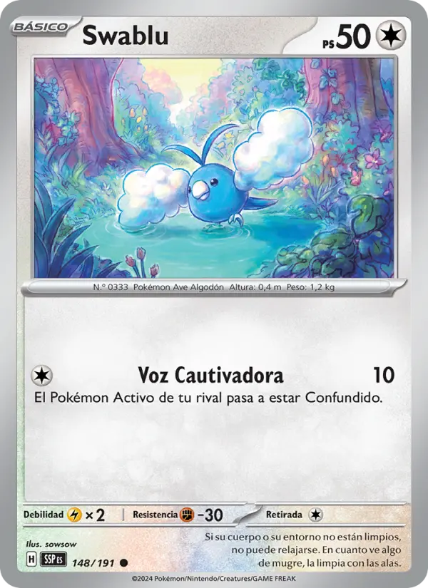 Swablu, Chispas Fulgurantes 148