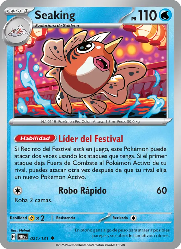 Seaking, Evoluciones Prismáticas 021