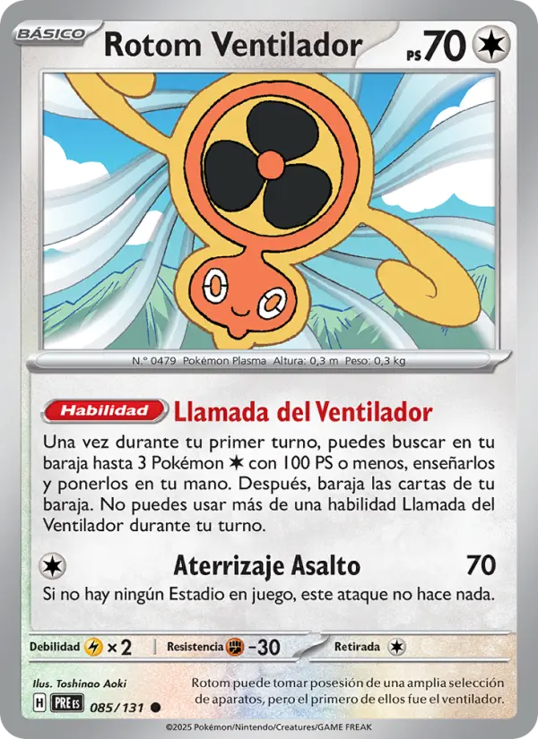 Rotom Ventilador, Evoluciones Prismáticas 085