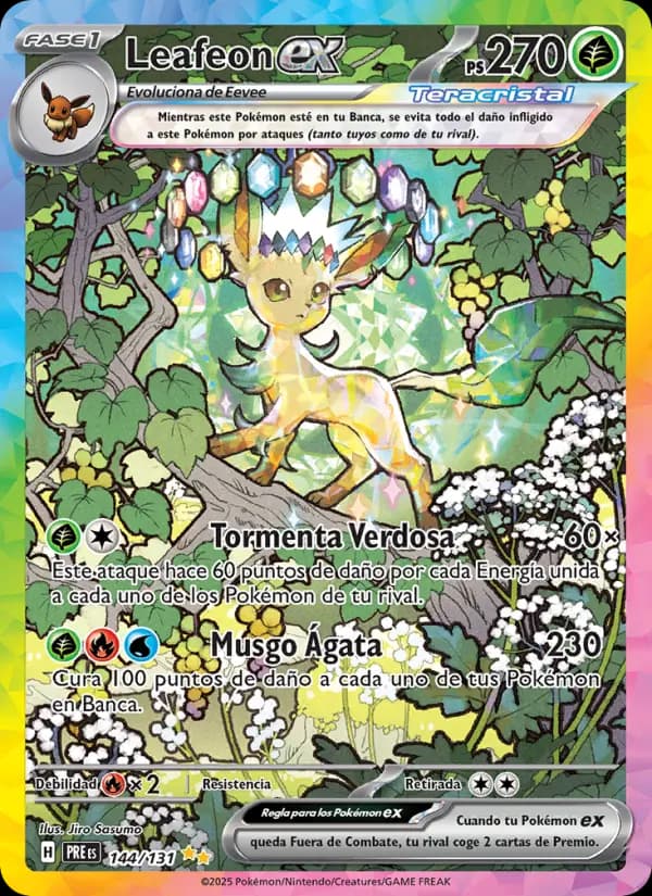Leafeon ex, Evoluciones Prismáticas 144