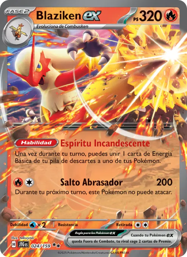 Blaziken ex, Juntos de Aventuras 024
