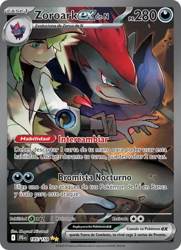 Zoroark ex de N, Juntos de Aventuras 185