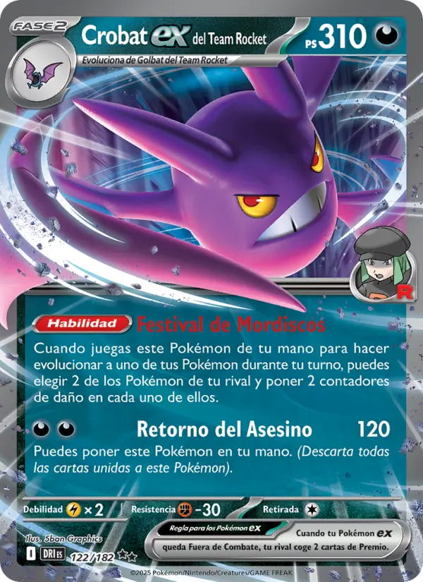 Crobat ex del Team Rocket, Rivales Predestinados 122