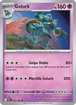 Golurk, Fulgor Negro 043