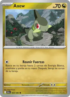 Axew, Fulgor Negro 068