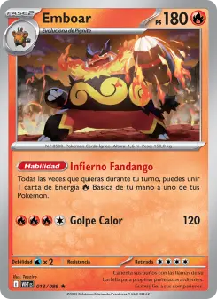 Emboar, Llama Blanca 013