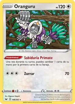 Oranguru, Espada y Escudo 148