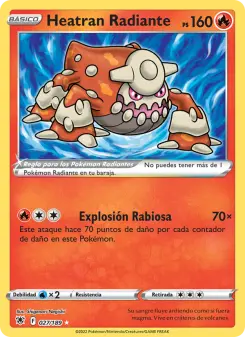 Heatran Radiante, Resplandor Astral 027
