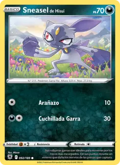 Sneasel de Hisui, Resplandor Astral 092