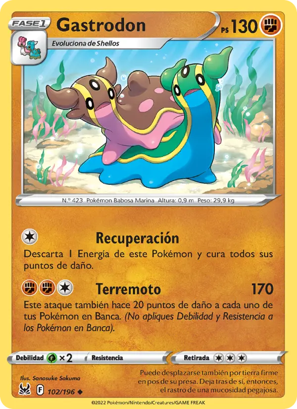 Gastrodon, Origen Perdido 102
