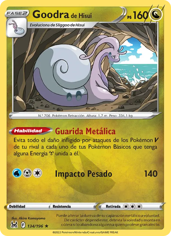 Goodra de Hisui, Origen Perdido 134