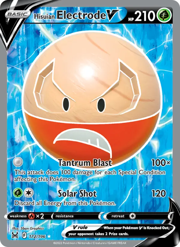 Electrode de Hisui V, Origen Perdido 172
