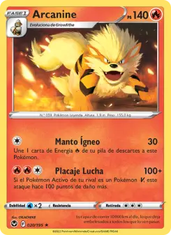 Arcanine, Tempestad Plateada 020