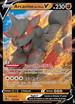 Arcanine de Hisui V, Tempestad Plateada 090