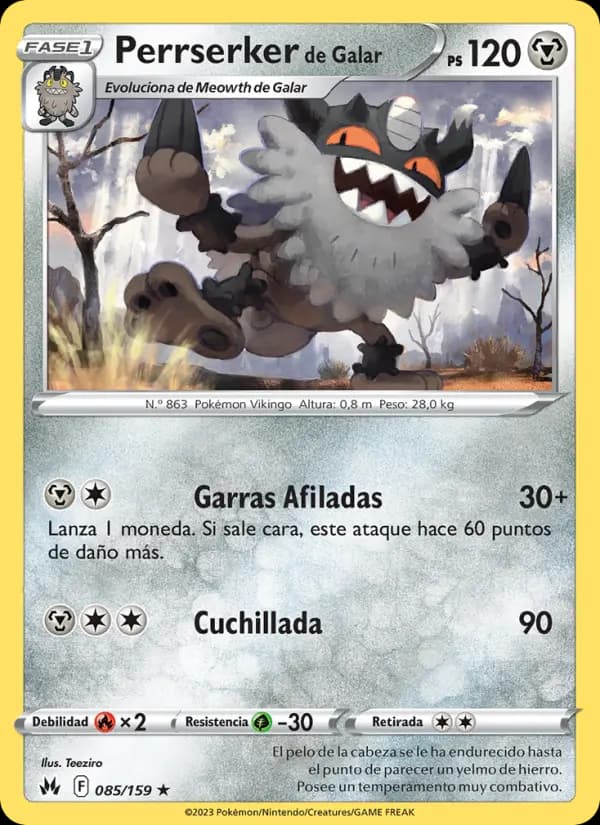 Perrserker de Galar, Cenit Supremo 085