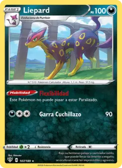Liepard, Oscuridad Incandescente 107