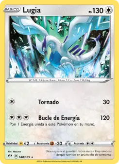 Lugia, Oscuridad Incandescente 140