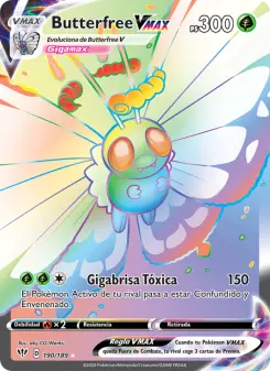 Butterfree VMAX, Oscuridad Incandescente 190
