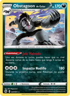 Obstagoon de Galar, Camino de Campeones 37