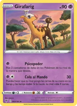 Girafarig, Voltaje Vívido 65