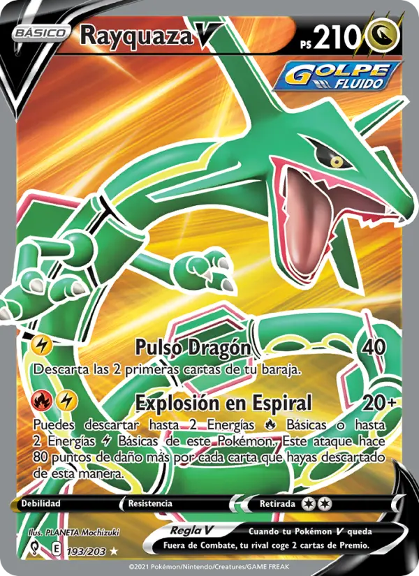 Rayquaza V, Cielos Evolutivos 193