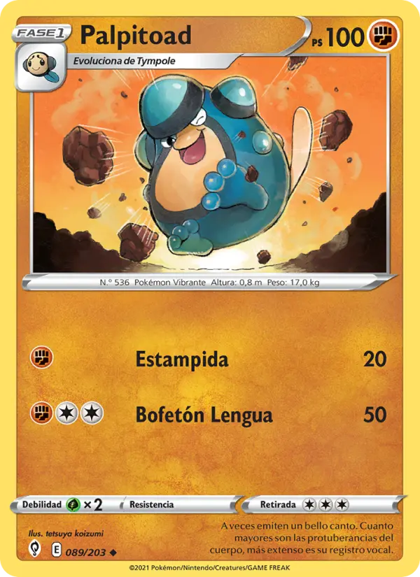 Palpitoad, Cielos Evolutivos 89